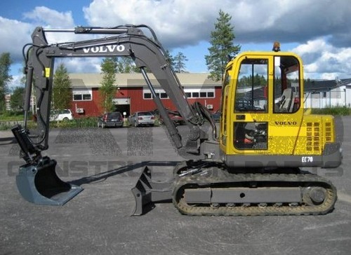 EC70 Volvo Excavator Parts